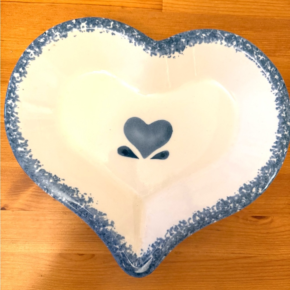 Chaparral USA country heart shallow bowl platter
